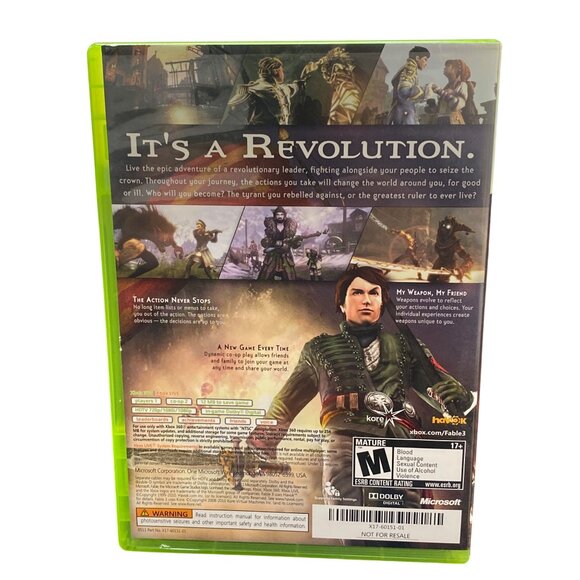 Fable III Xbox 360 Game With Case - Picture 2 of 4
